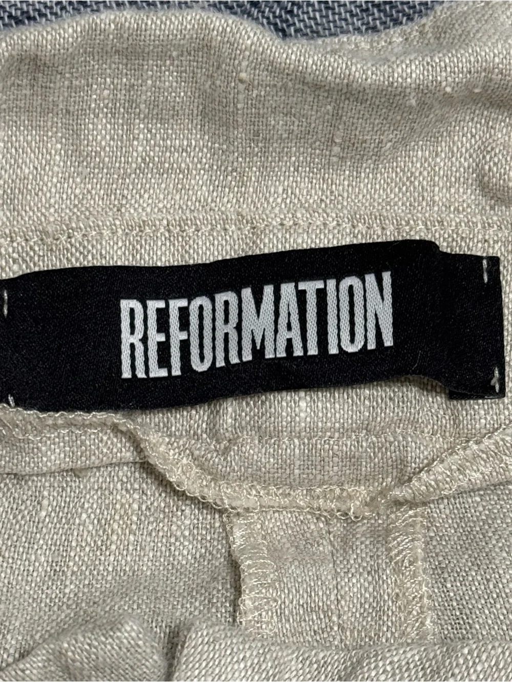 Reformation Fisher Tan Sand Paperbag Pants Size 4